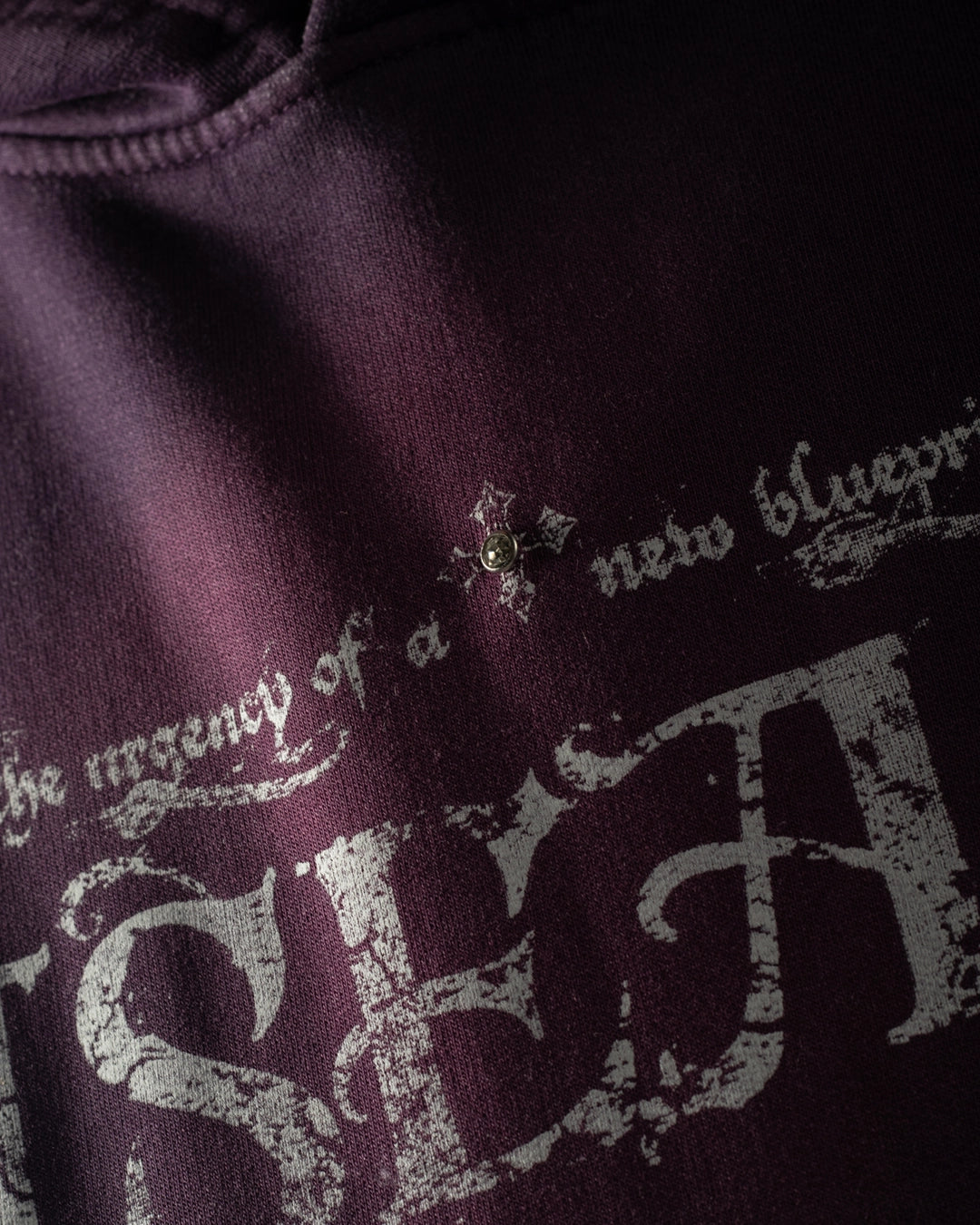 Hoodie Broken Blueprint Purple