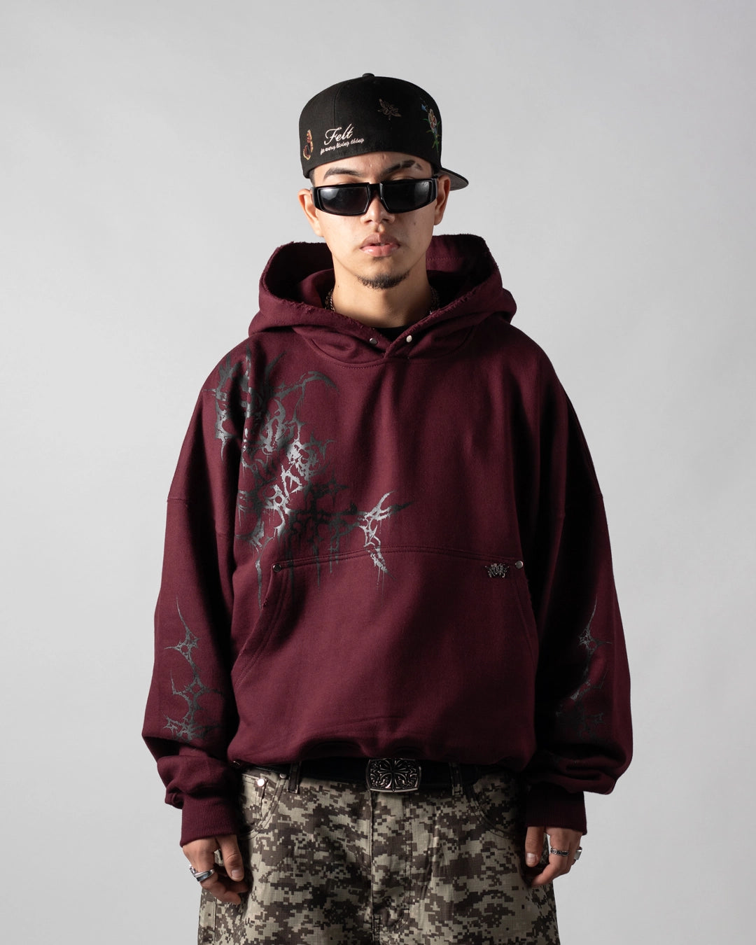 Hoodie Blackroot Burgundy