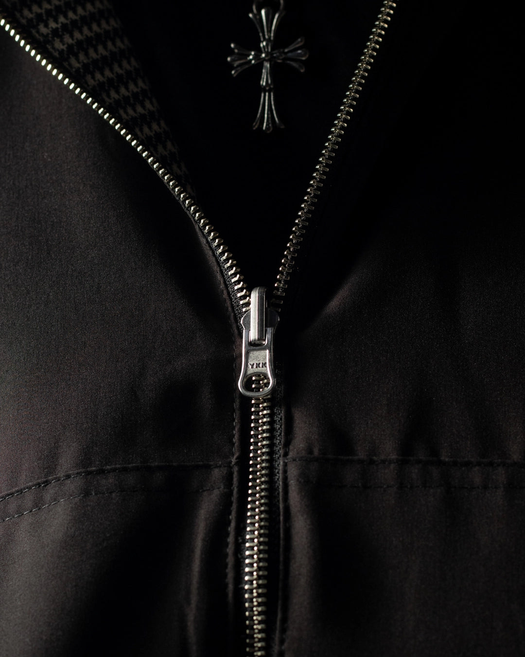 Reversible Jacket Twoface Black Houndstooth