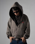 Reversible Jacket Twoface Black Houndstooth