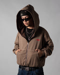 Reversible Jacket Twoface Brown  Houndstooth
