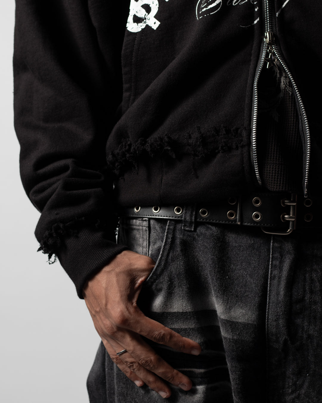 Hoodie Boxy Fit Society Black