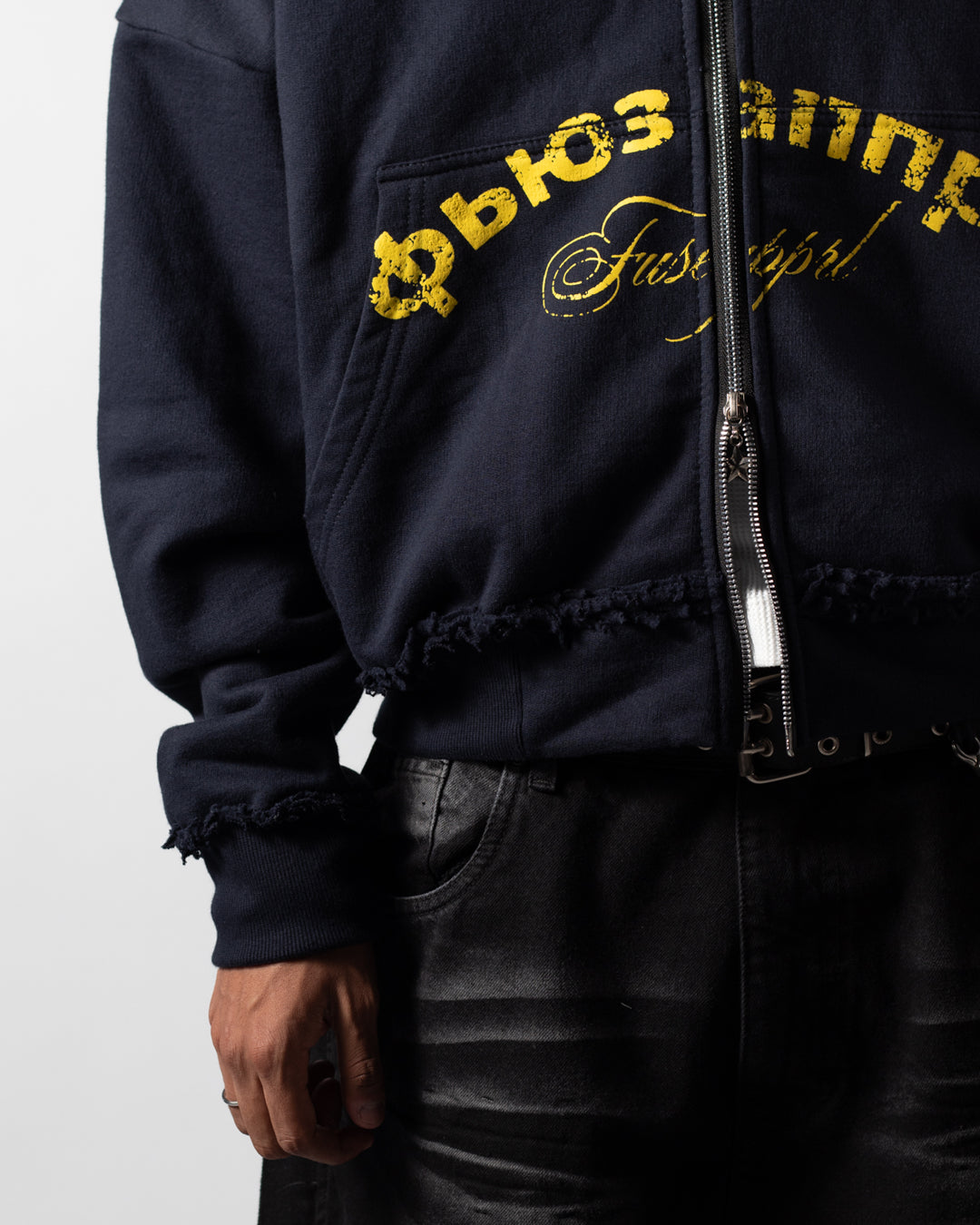 Hoodie Boxy Fit Society Navy