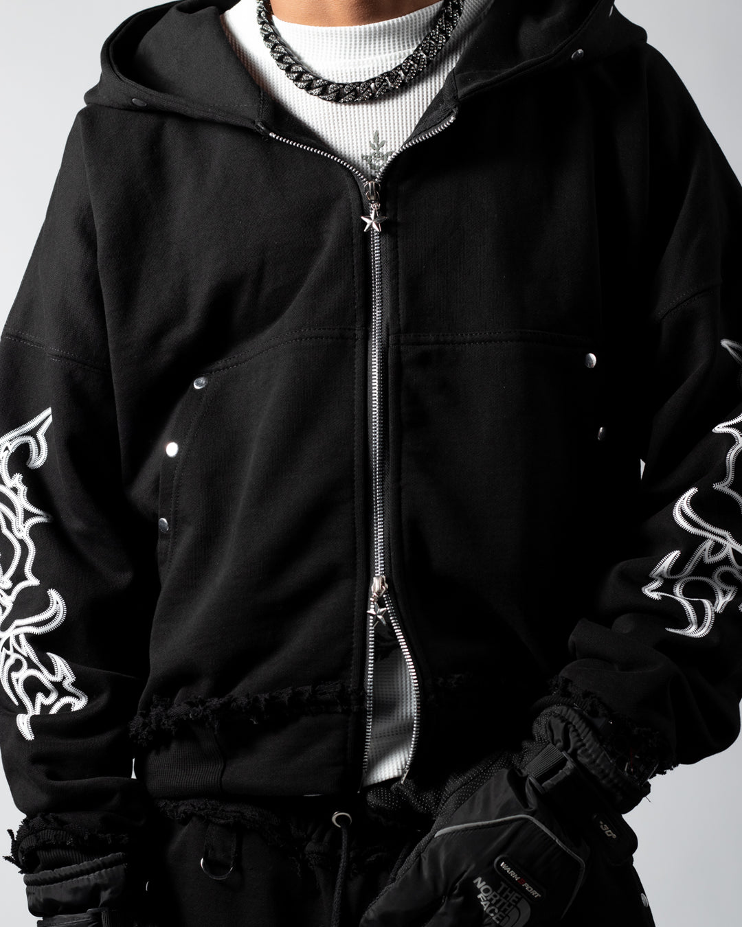 Hoodie Sacred Trace Black