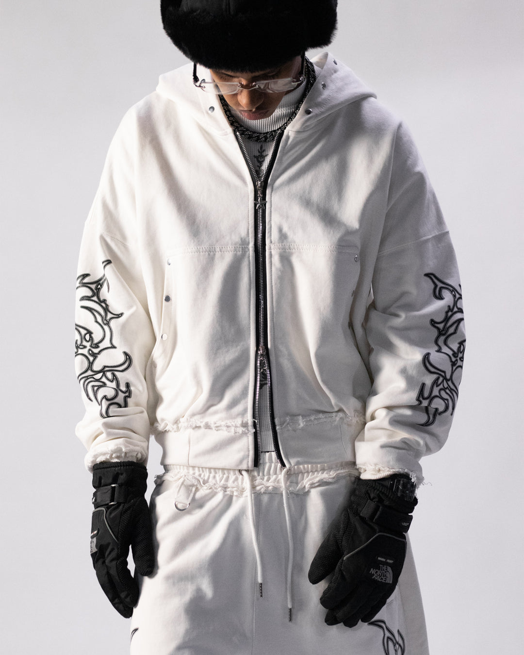 Hoodie Sacred Trace Pearl