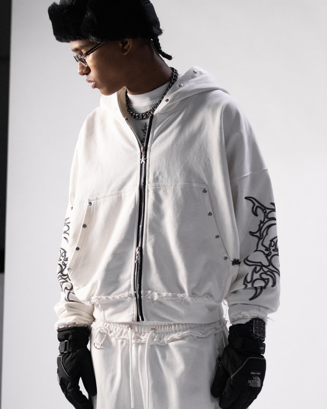 Hoodie Sacred Trace Pearl