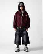 Hoodie Zip Essential Grape