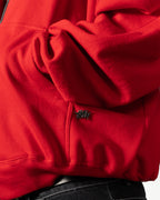 Hoodie Zip Essential Red