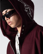 Hoodie Zip Tribal Darl Pulse Grape