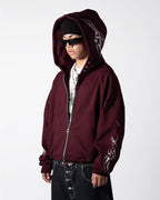 Hoodie Zip Tribal Darl Pulse Grape