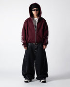 Hoodie Zip Tribal Darl Pulse Grape