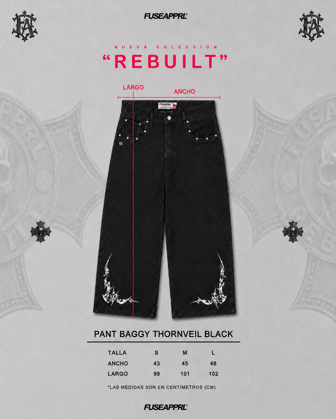 Pant Baggy Thornveil Black