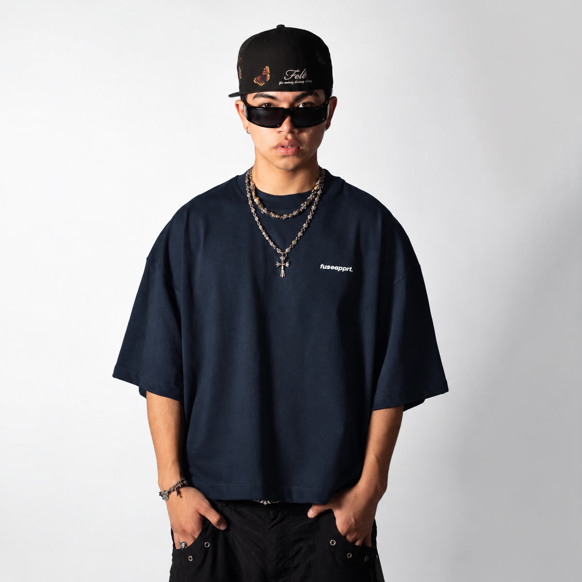 Tee Boxy Essential Navy