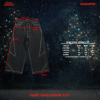 Pant Raw Denim Cut Black