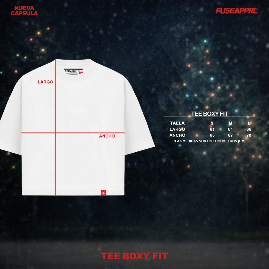 Tee Boxy Beyond Fear White