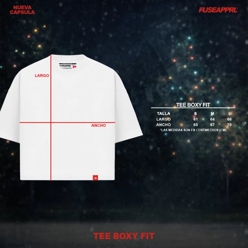 Tee Boxy Holy Greed White