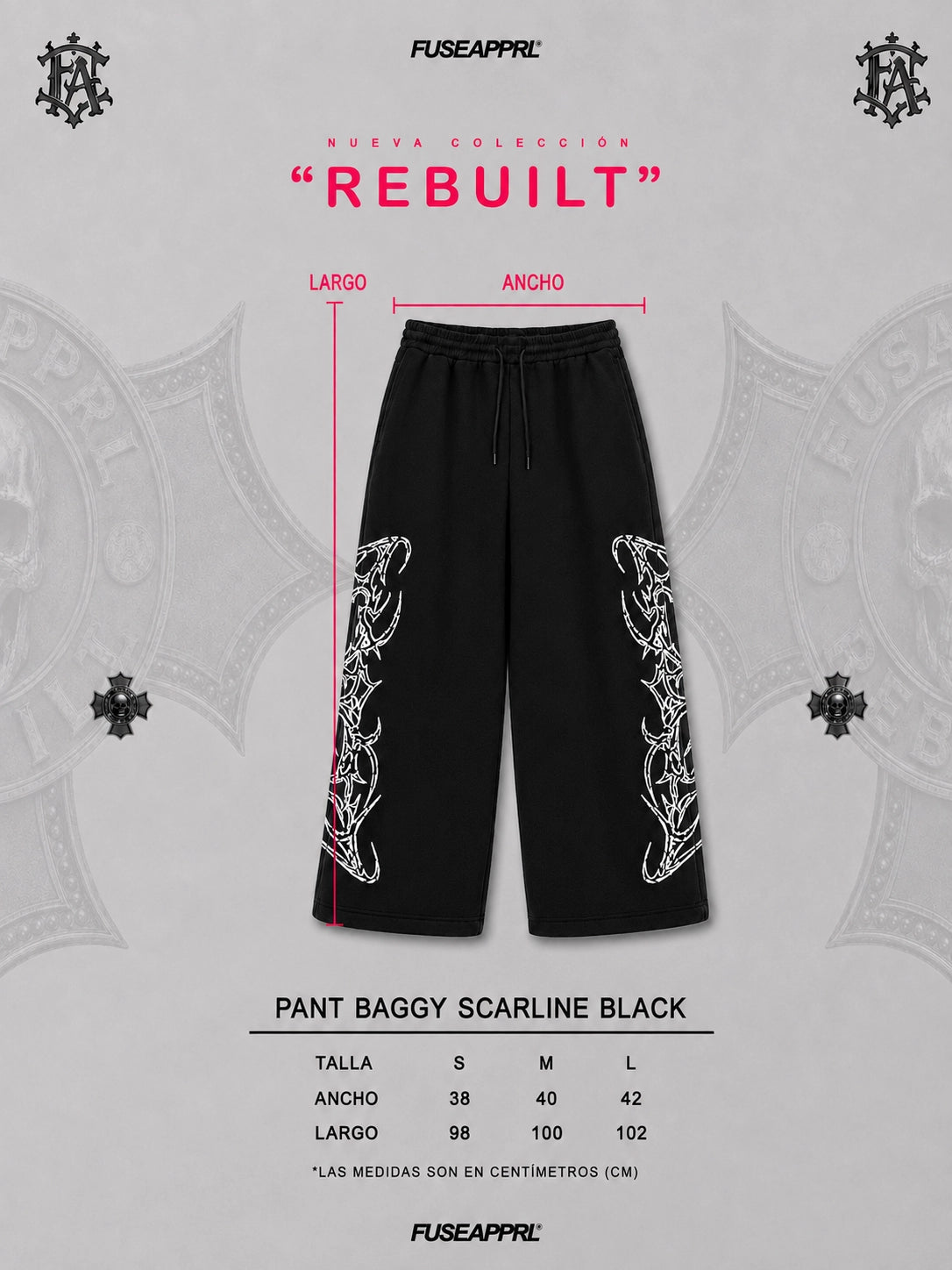 Pant Baggy Scarline Black