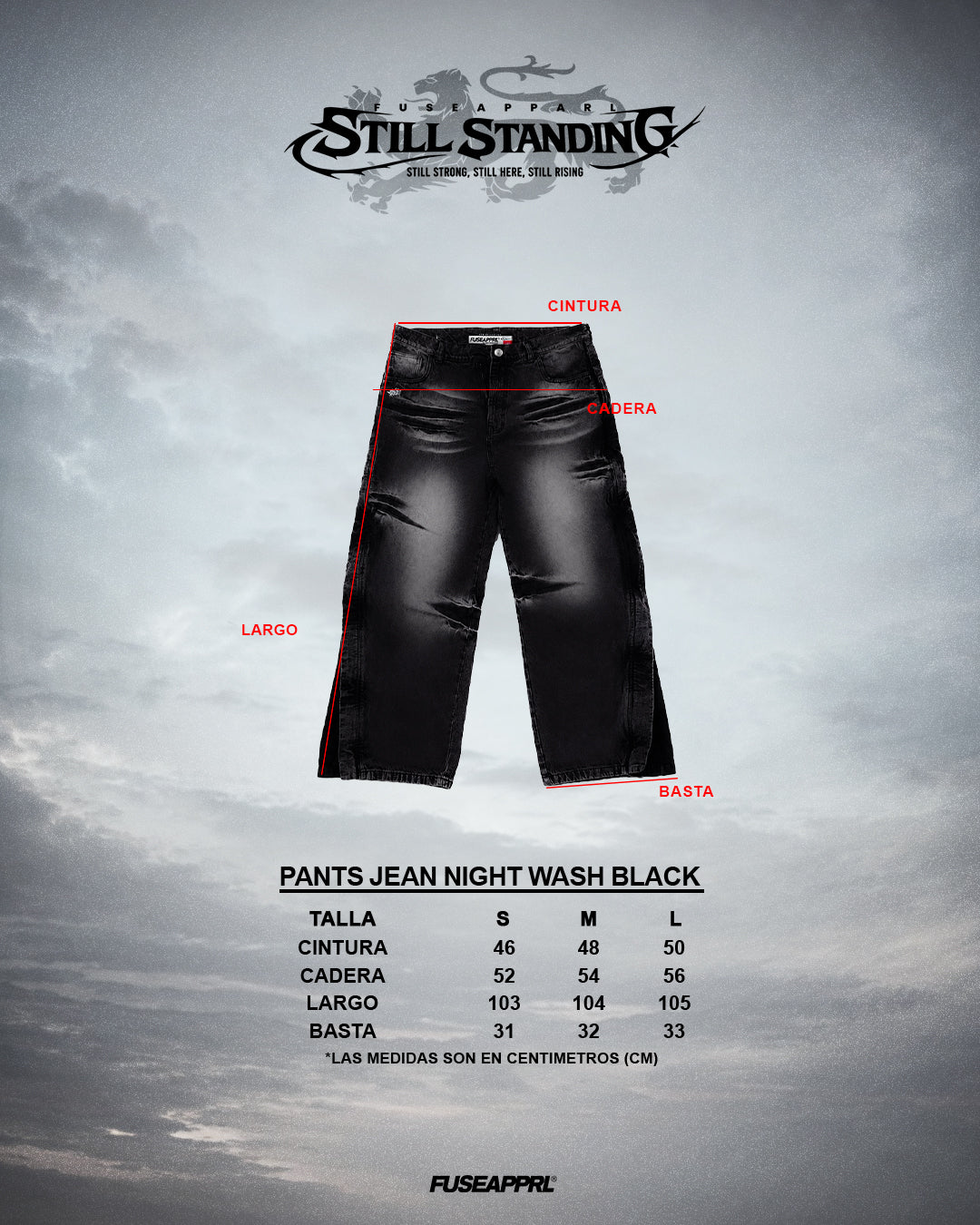 Pants Jean Night Wash Black