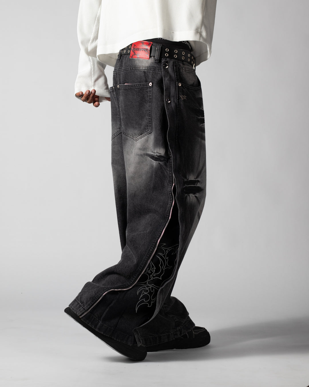 Pants Jean Ash Grey Cristal