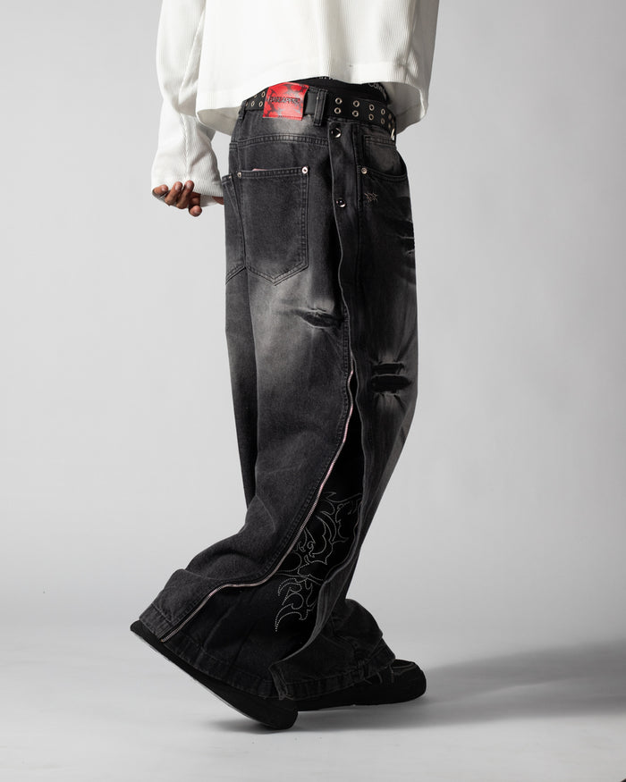 Pants Jean Ash Grey Cristal