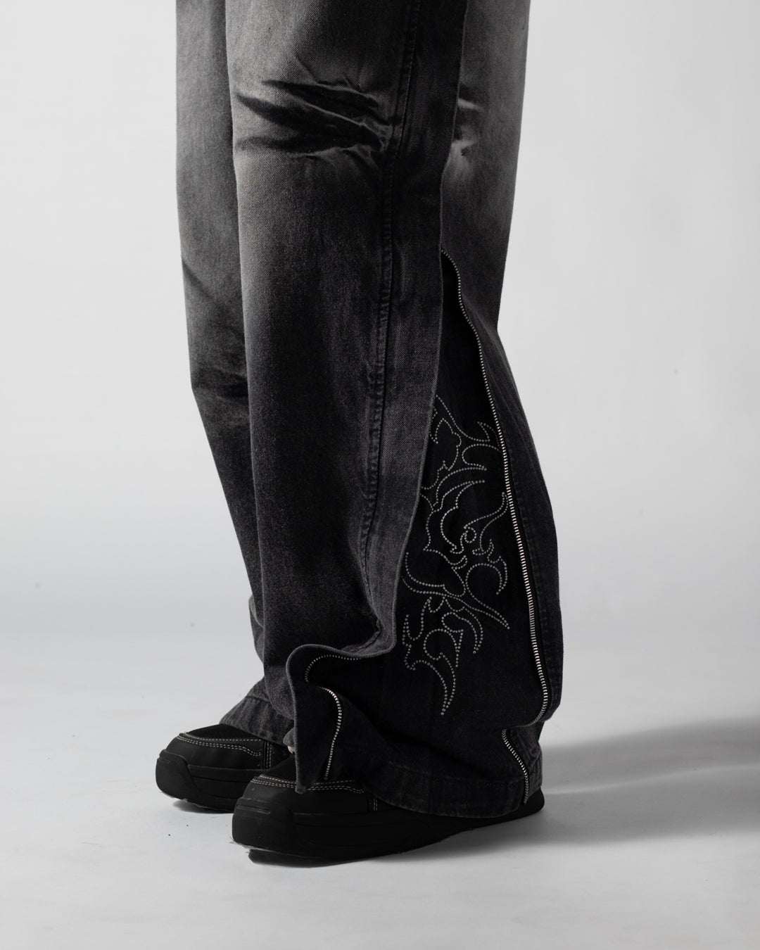 Pants Jean Ash Grey Cristal