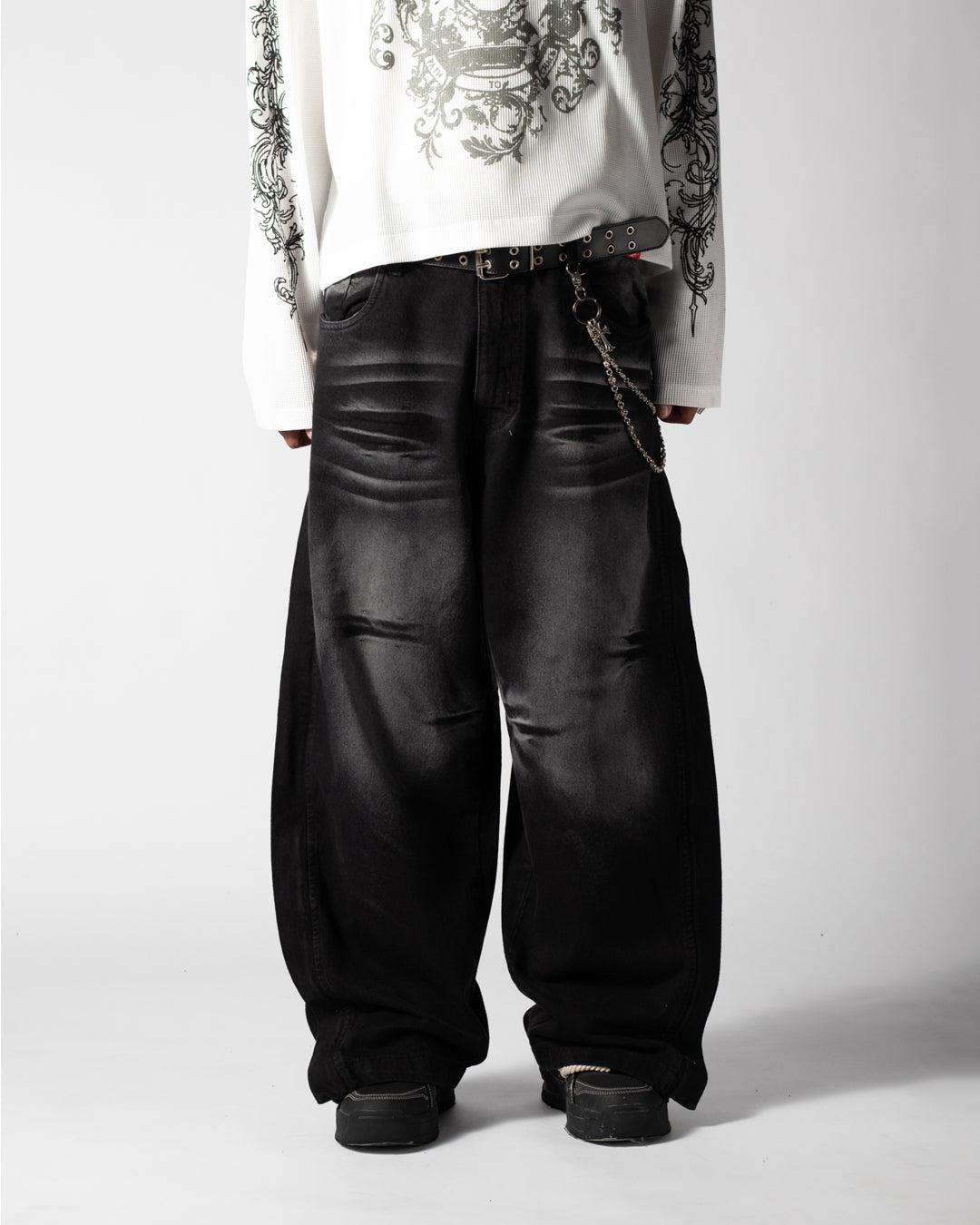 Pants Jean Night Wash Black Cristal