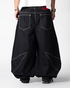 Pant Raw Denim Cut Black