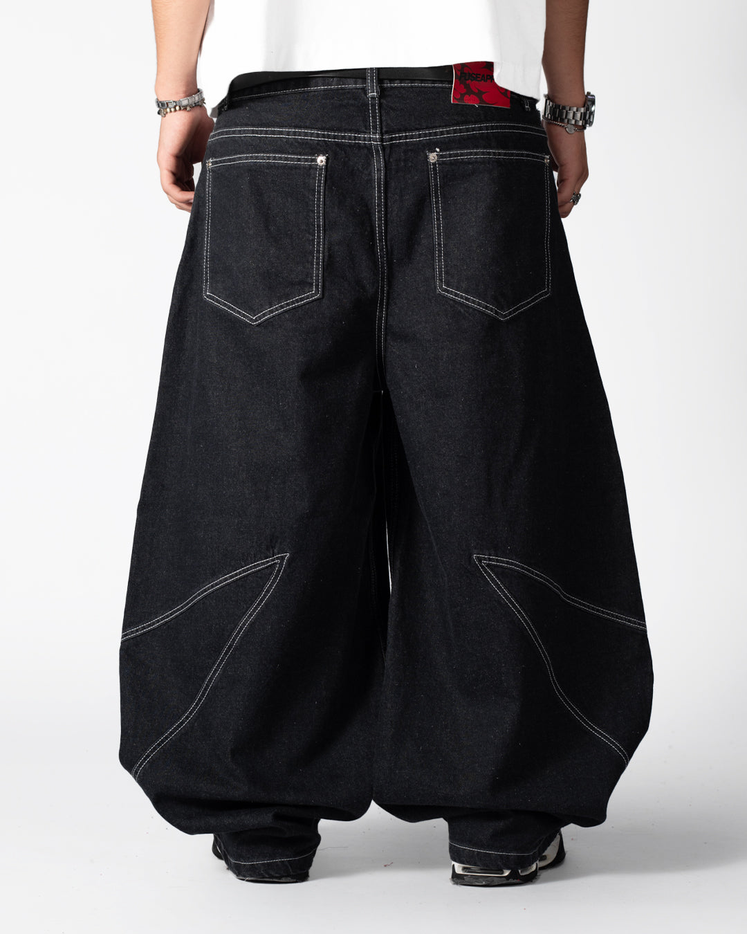 Pant Raw Denim Cut Black