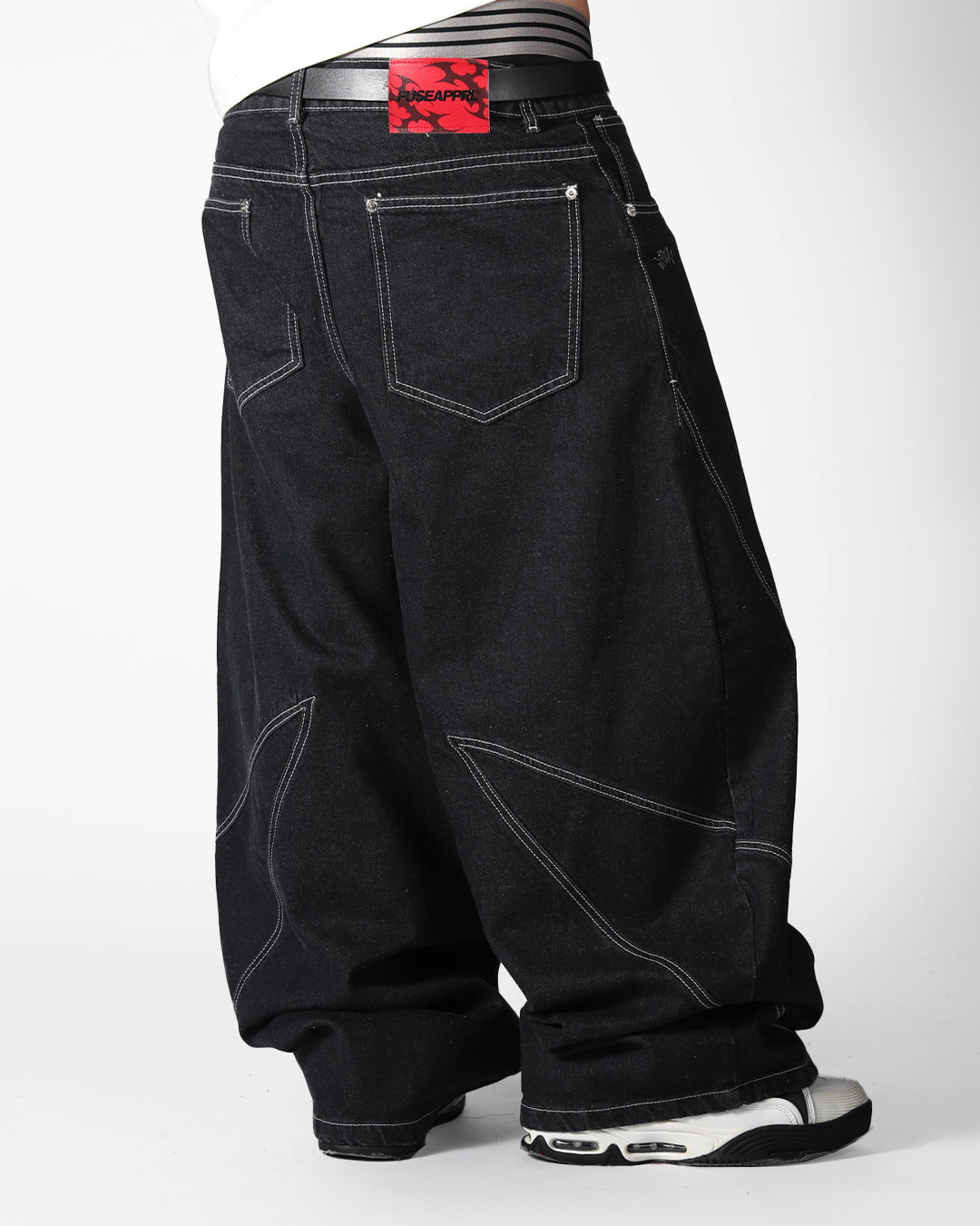 Pant Raw Denim Cut Black