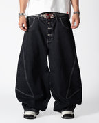 Pant Raw Denim Cut Black
