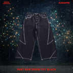 Pant Raw Denim Cut Black