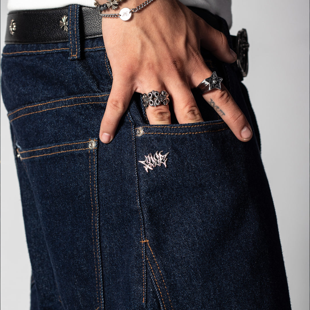 Pant Raw Denim Cut Blue