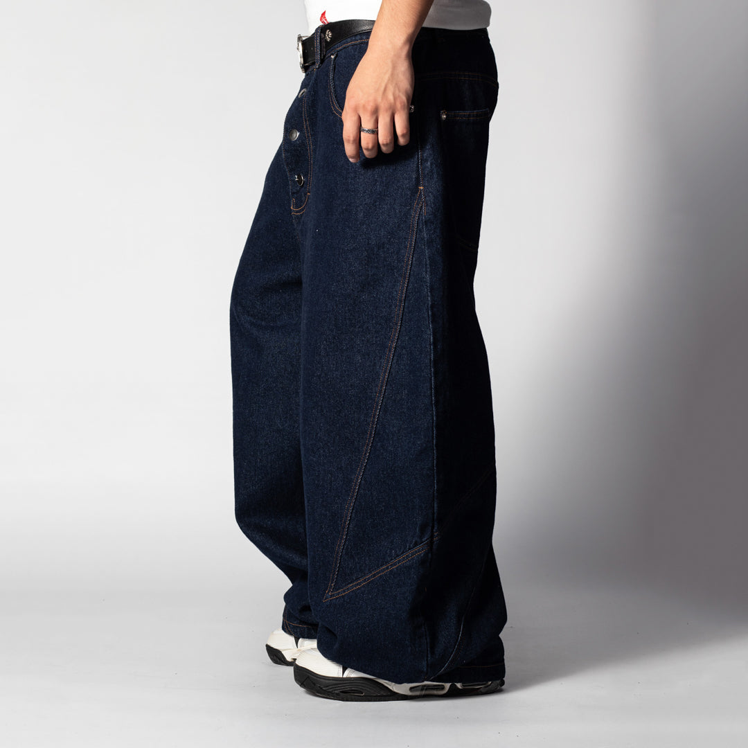 Pant Raw Denim Cut Blue