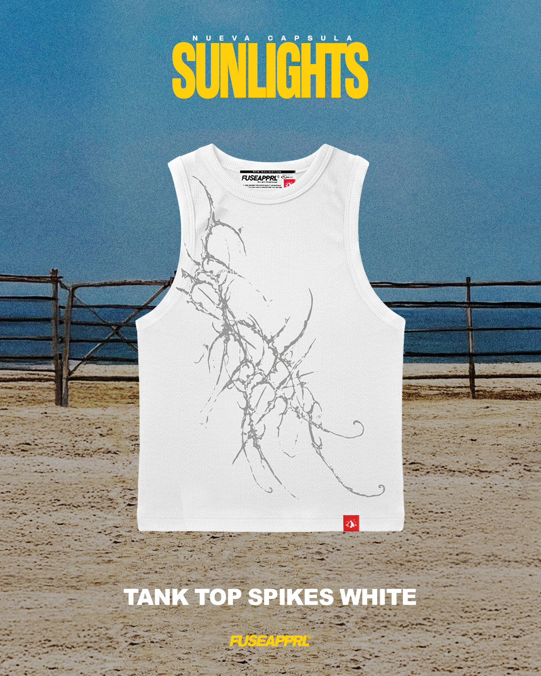 Tank top spikes white
