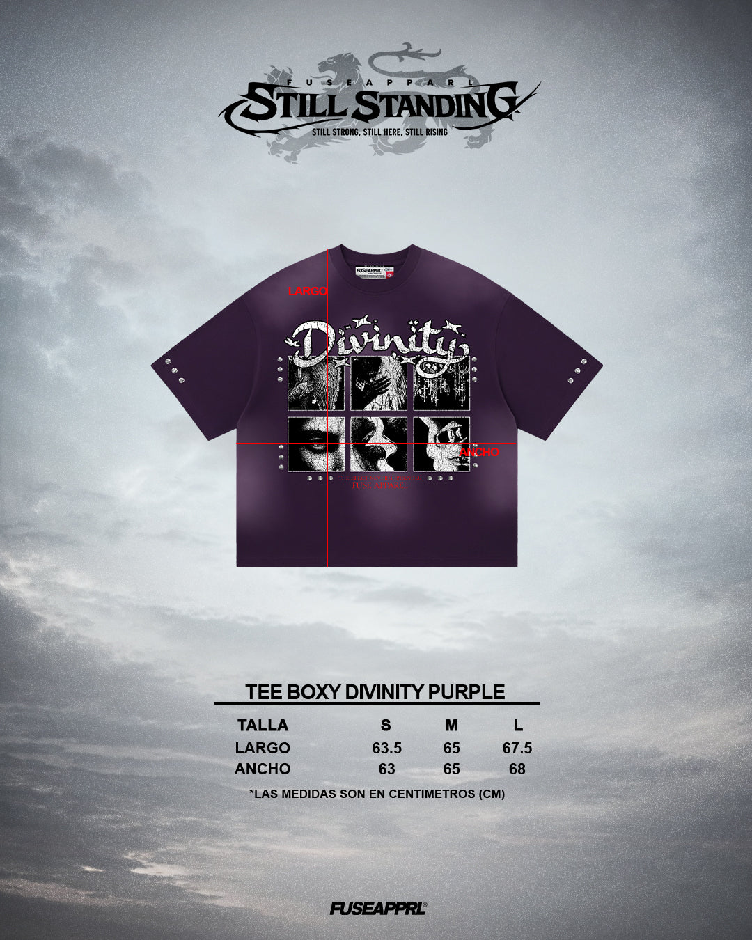 Tee Boxy Divinity Purple (Crea tu Pack)