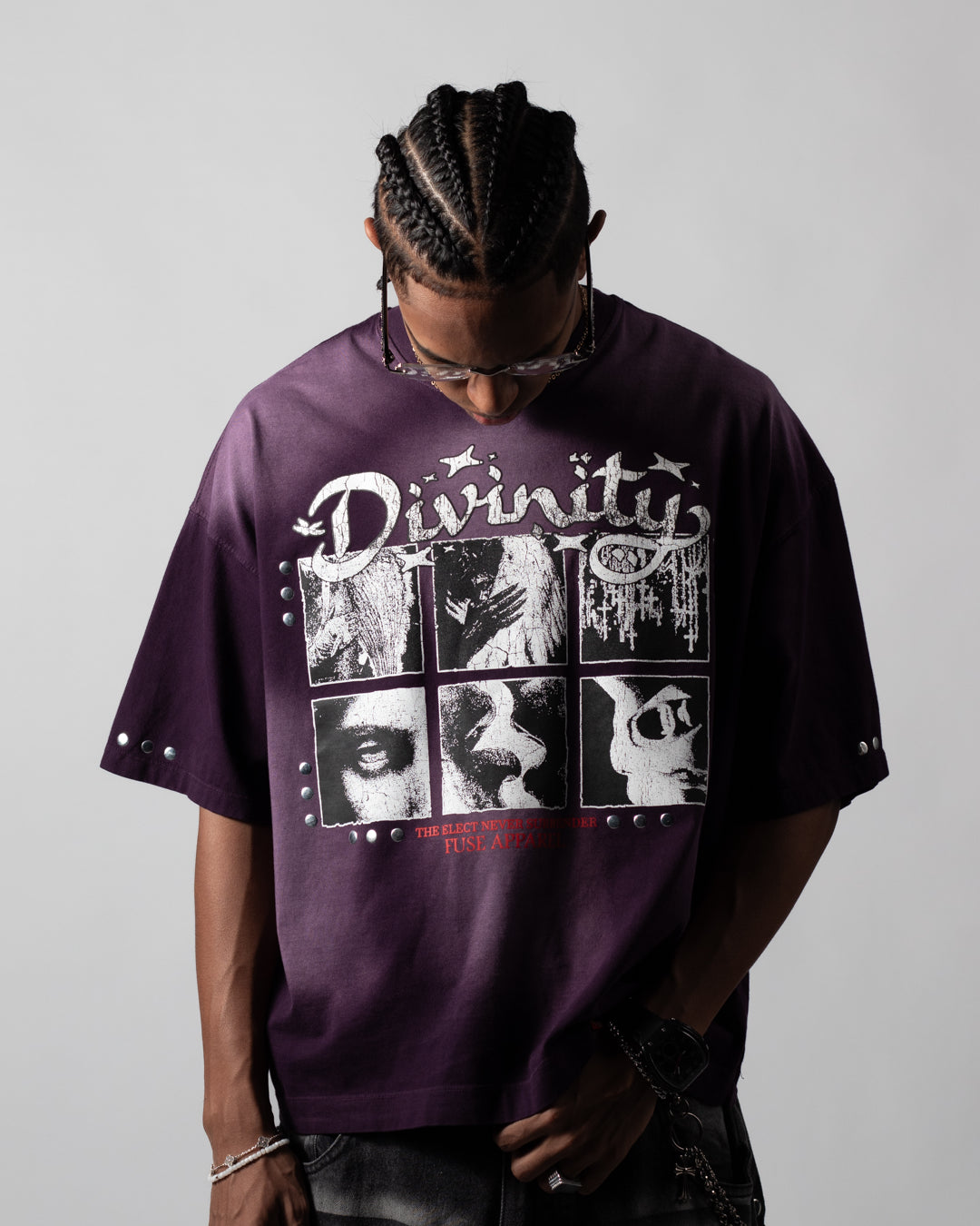 Tee Boxy Divinity Purple (Crea tu Pack)