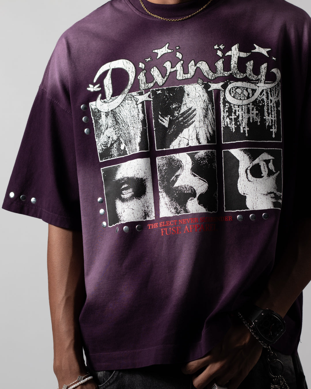 Tee Boxy Divinity Purple (Crea tu Pack)