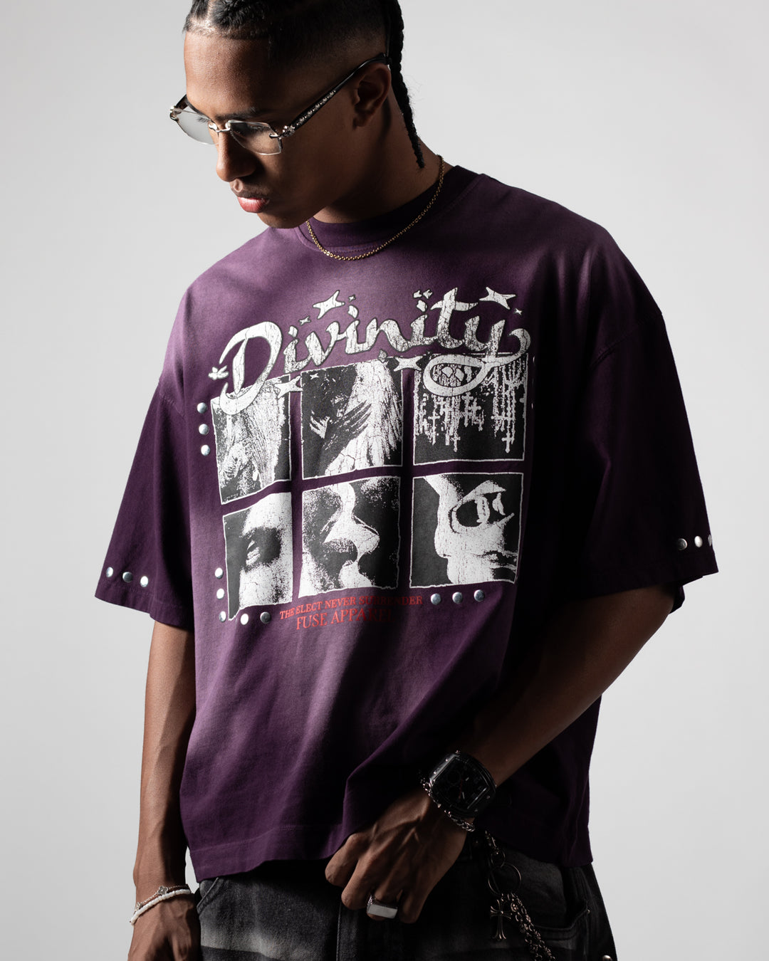 Tee Boxy Divinity Purple (Crea tu Pack)