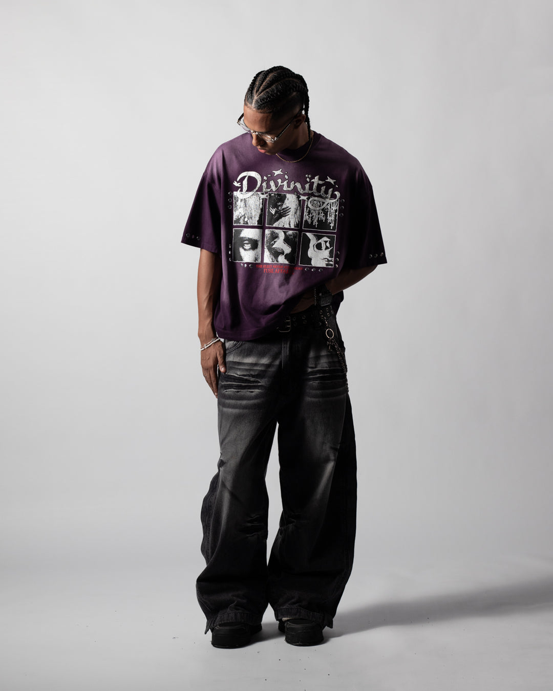 Tee Boxy Divinity Purple (Crea tu Pack)