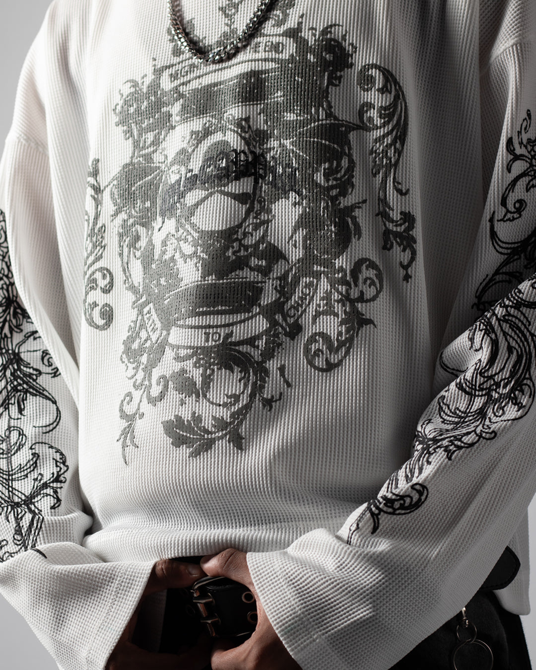 Tee Long Ruist Crest White