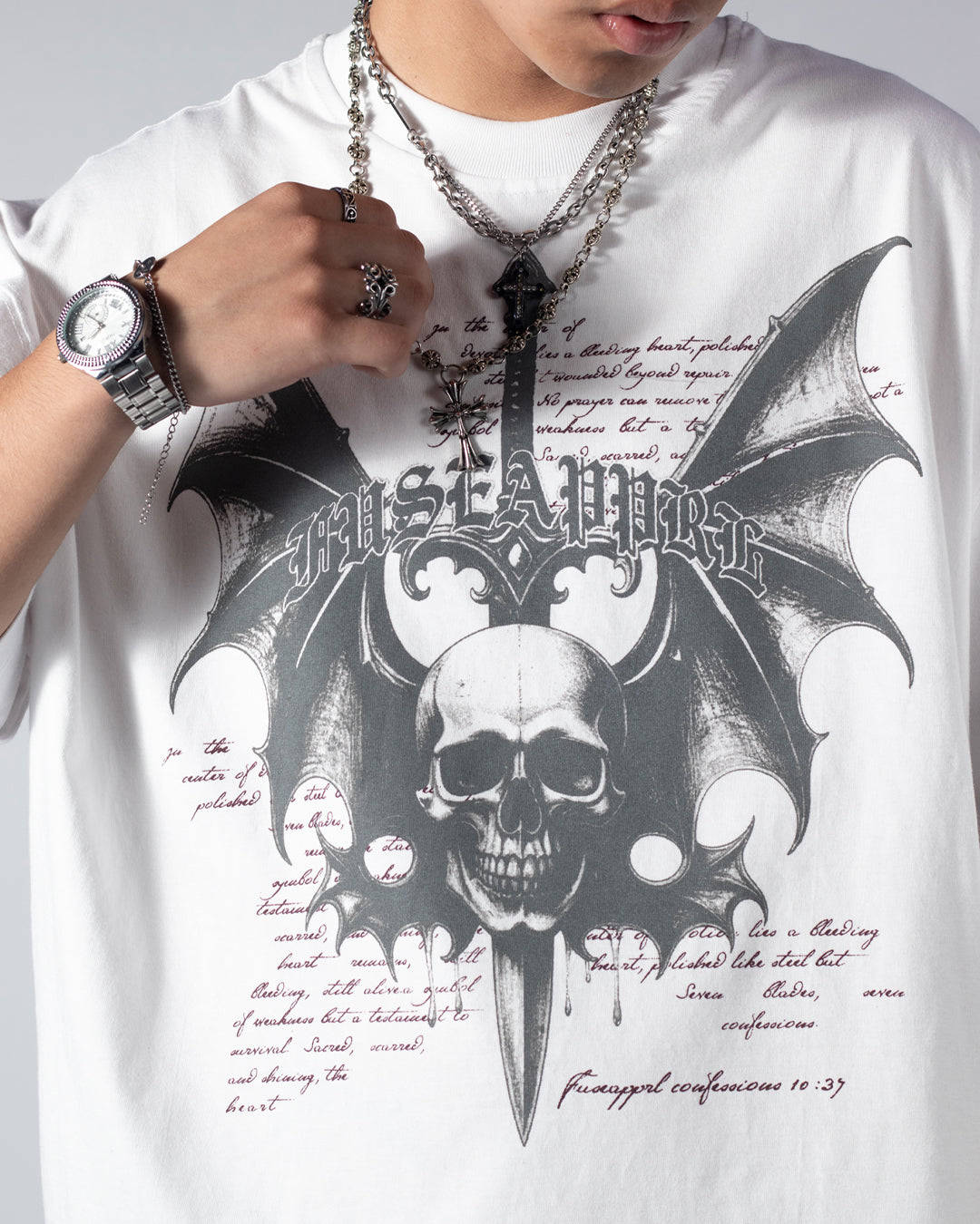 Tee Boxy Beyond Fear White