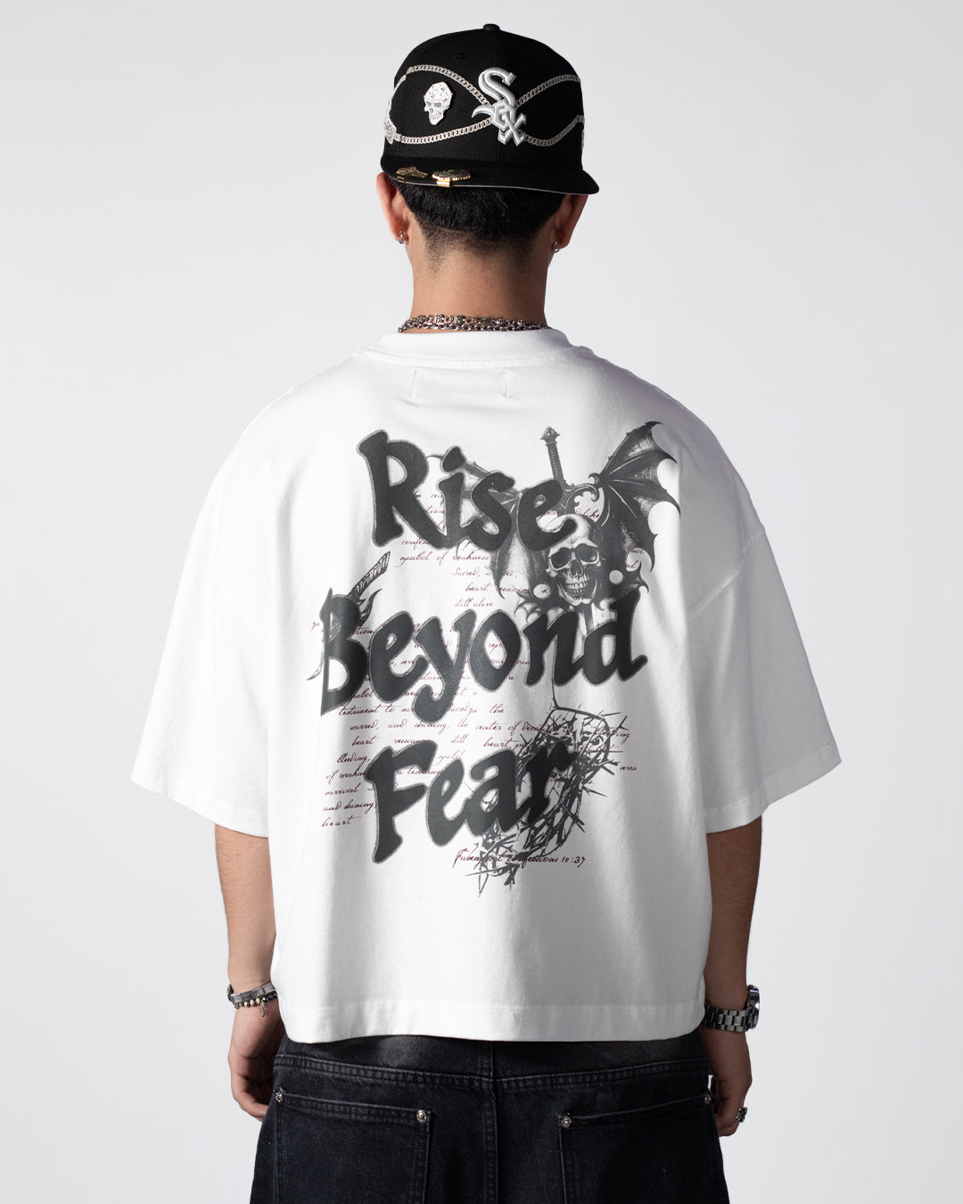 Tee Boxy Beyond Fear White