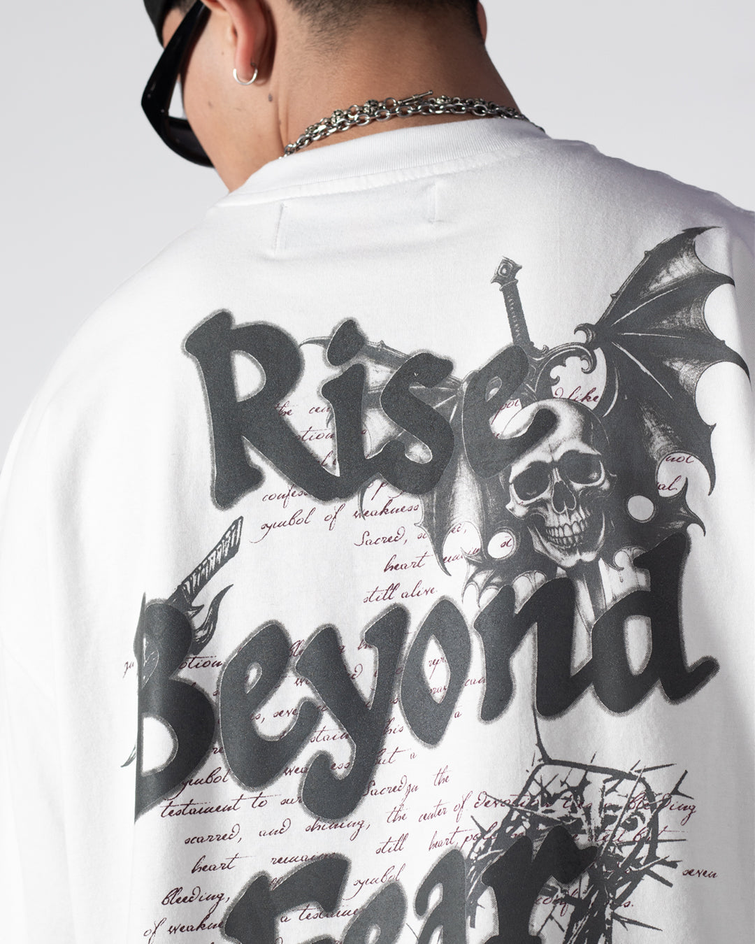 Tee Boxy Beyond Fear White