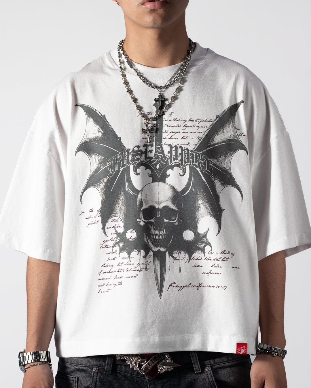 Tee Boxy Beyond Fear White