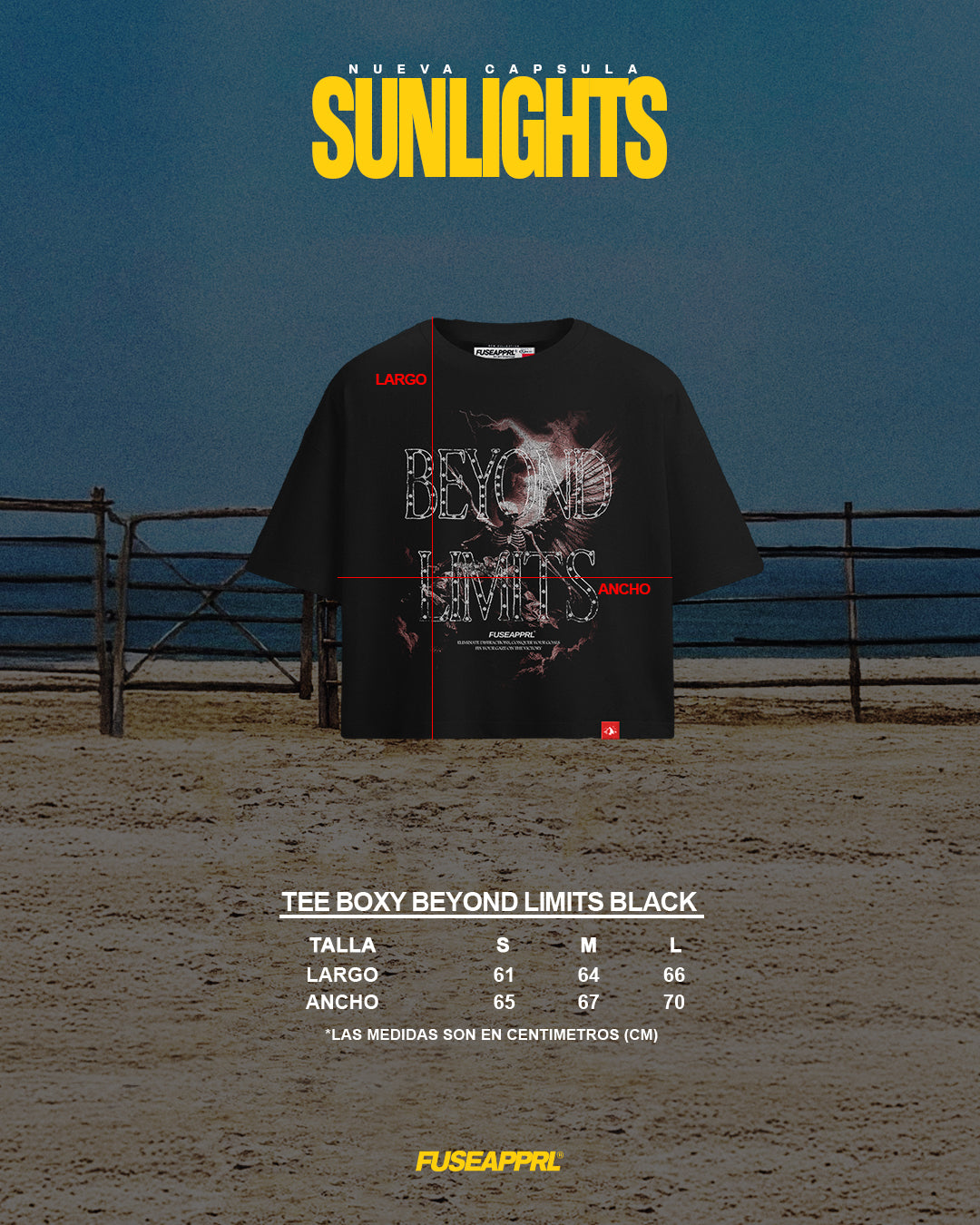 Tee Boxy Beyond Limits Black