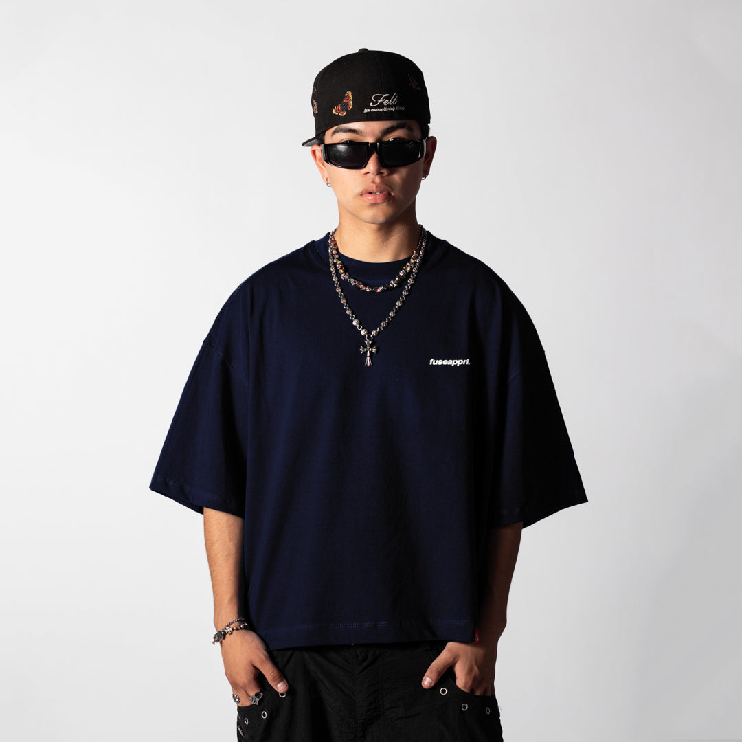 TEE BOXY ESSENTIAL NAVY BLUE