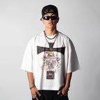 Tee Boxy Holy Greed White