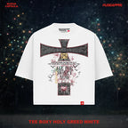 Tee Boxy Holy Greed White
