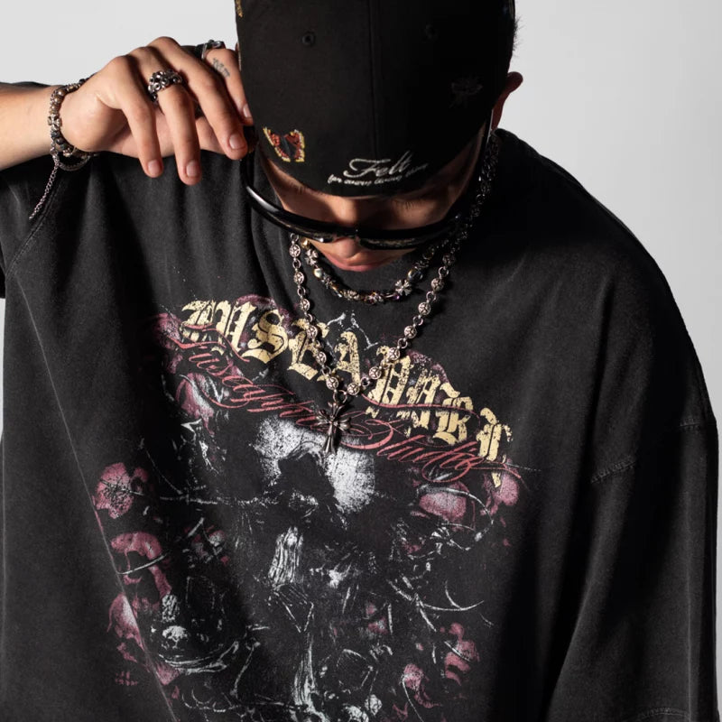 Tee boxy night relic acid wash