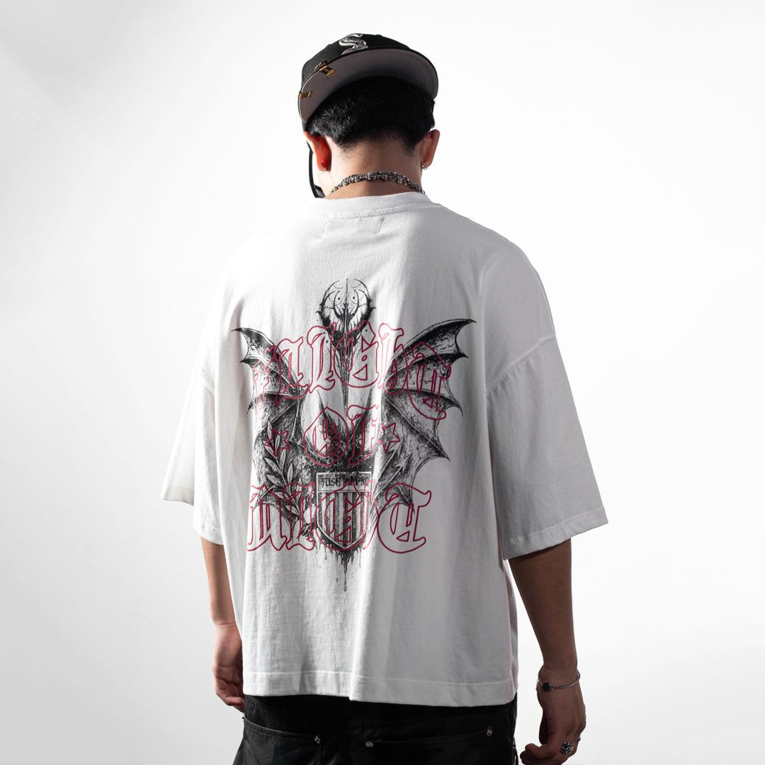 Tee boxy fit flight of night pearl